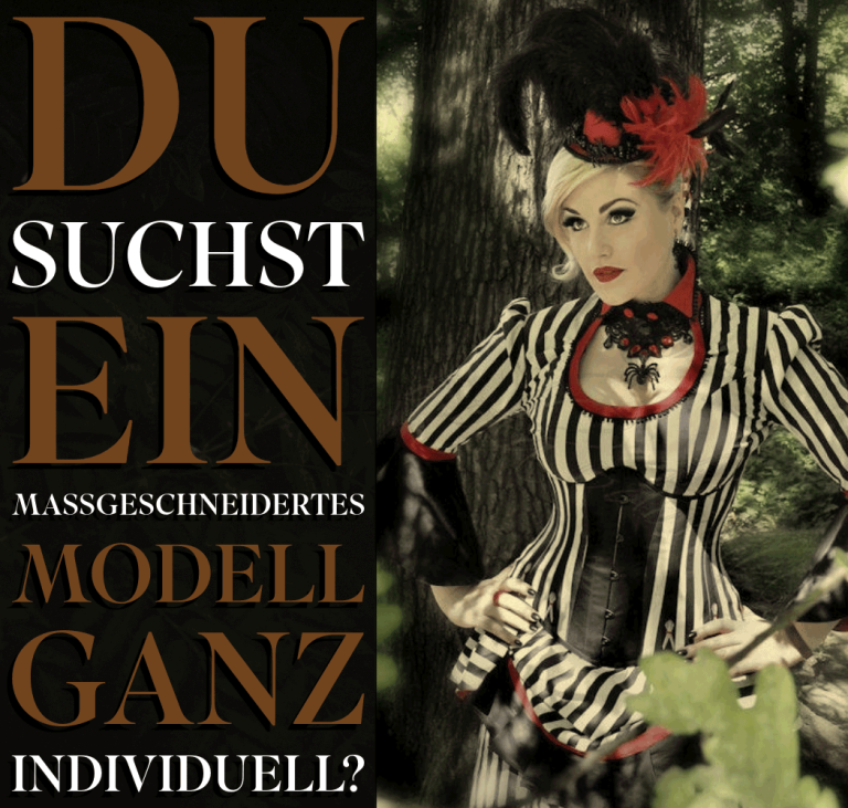 Maßgeschneiderte Gothic, historische & alternative Kleidung Individuelle Maßanfertigung für Gothic-, viktorianische & historische Kleidung. Entwurf, Stoffwahl & Umsetzung nach deinen Wünschen.